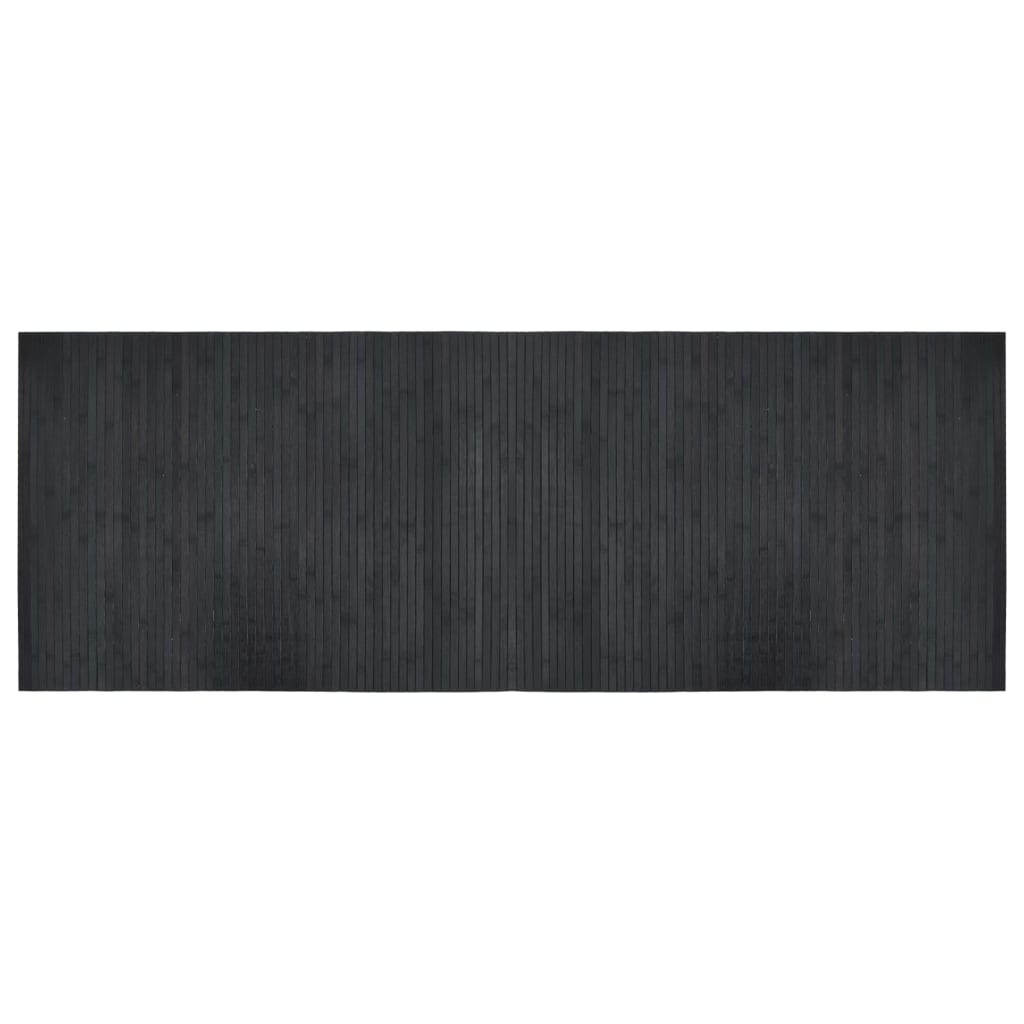 vidaXL Rug Rectangular Grey 70x200 cm Bamboo