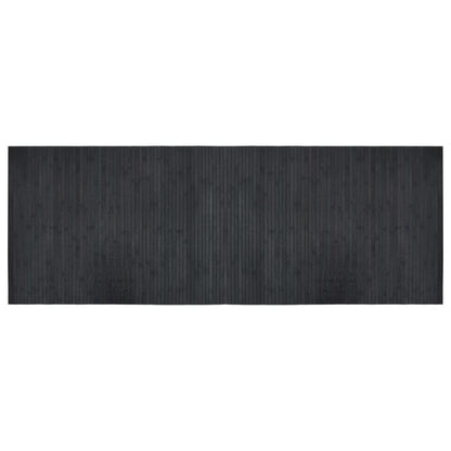 vidaXL Rug Rectangular Grey 70x200 cm Bamboo