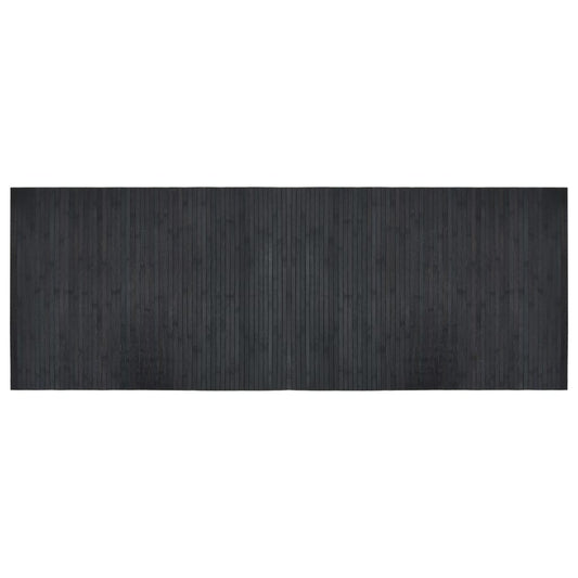 vidaXL Rug Rectangular Grey 70x200 cm Bamboo