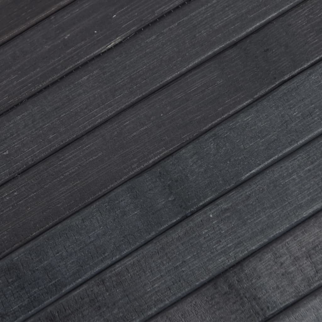 vidaXL Rug Rectangular Grey 70x200 cm Bamboo