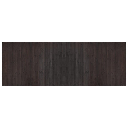 vidaXL Rug Rectangular Dark Brown 70x200 cm Bamboo