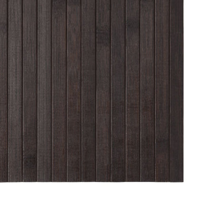 vidaXL Rug Rectangular Dark Brown 70x200 cm Bamboo