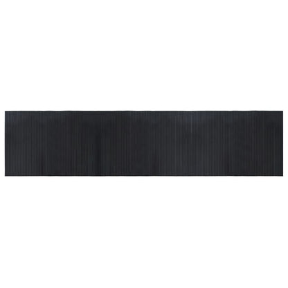 vidaXL Rug Rectangular Black 70x300 cm Bamboo