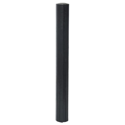 vidaXL Rug Rectangular Black 70x300 cm Bamboo