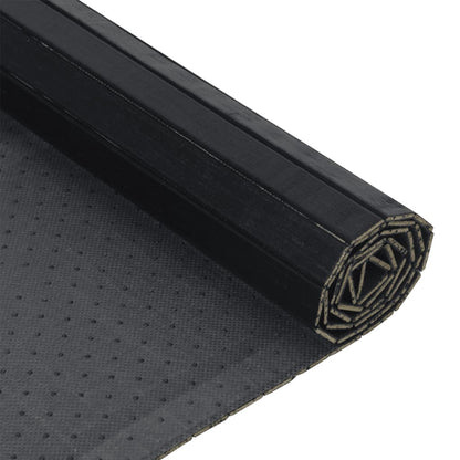 vidaXL Rug Rectangular Black 70x300 cm Bamboo