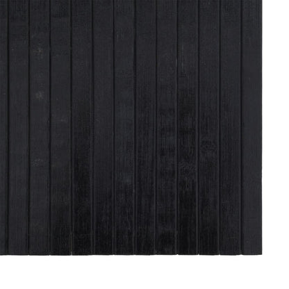 vidaXL Rug Rectangular Black 70x300 cm Bamboo