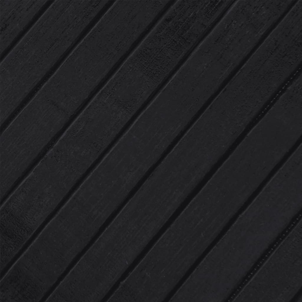 vidaXL Rug Rectangular Black 70x300 cm Bamboo