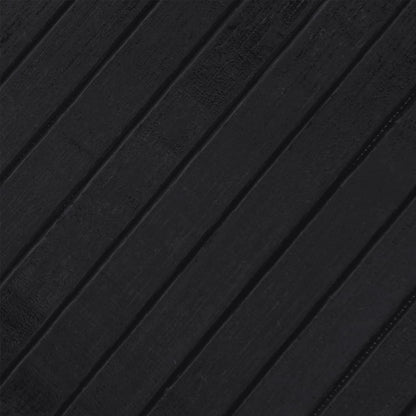 vidaXL Rug Rectangular Black 70x300 cm Bamboo