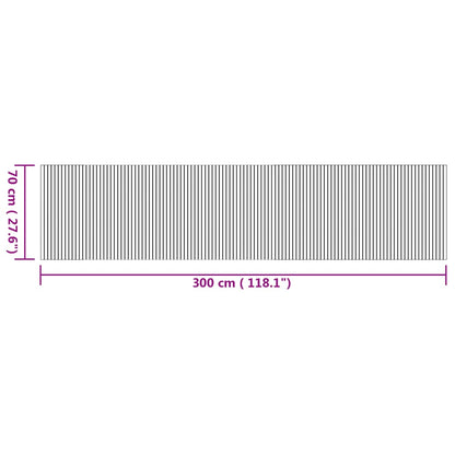 vidaXL Rug Rectangular Nature 70x300 cm Bamboo