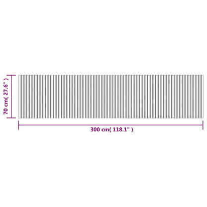 vidaXL Rug Rectangular Brown 70x300 cm Bamboo