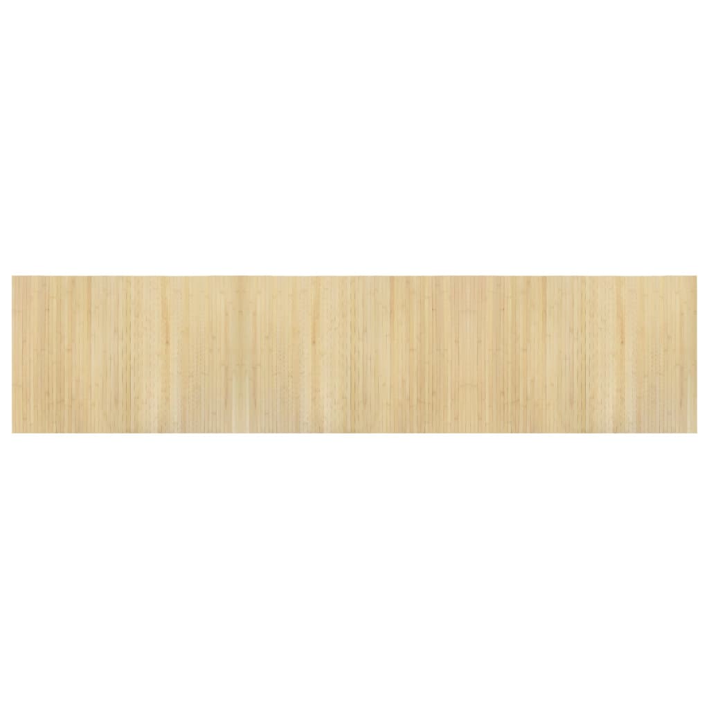 vidaXL Rug Rectangular Light Natural 70x300 cm Bamboo
