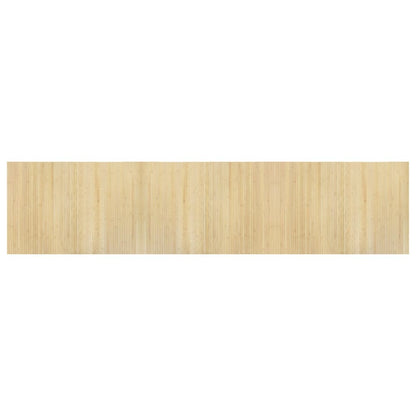 vidaXL Rug Rectangular Light Natural 70x300 cm Bamboo