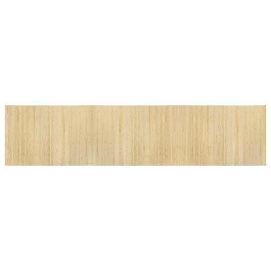vidaXL Rug Rectangular Light Natural 70x300 cm Bamboo