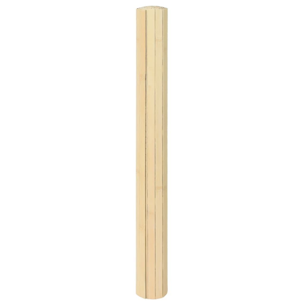 vidaXL Rug Rectangular Light Natural 70x300 cm Bamboo