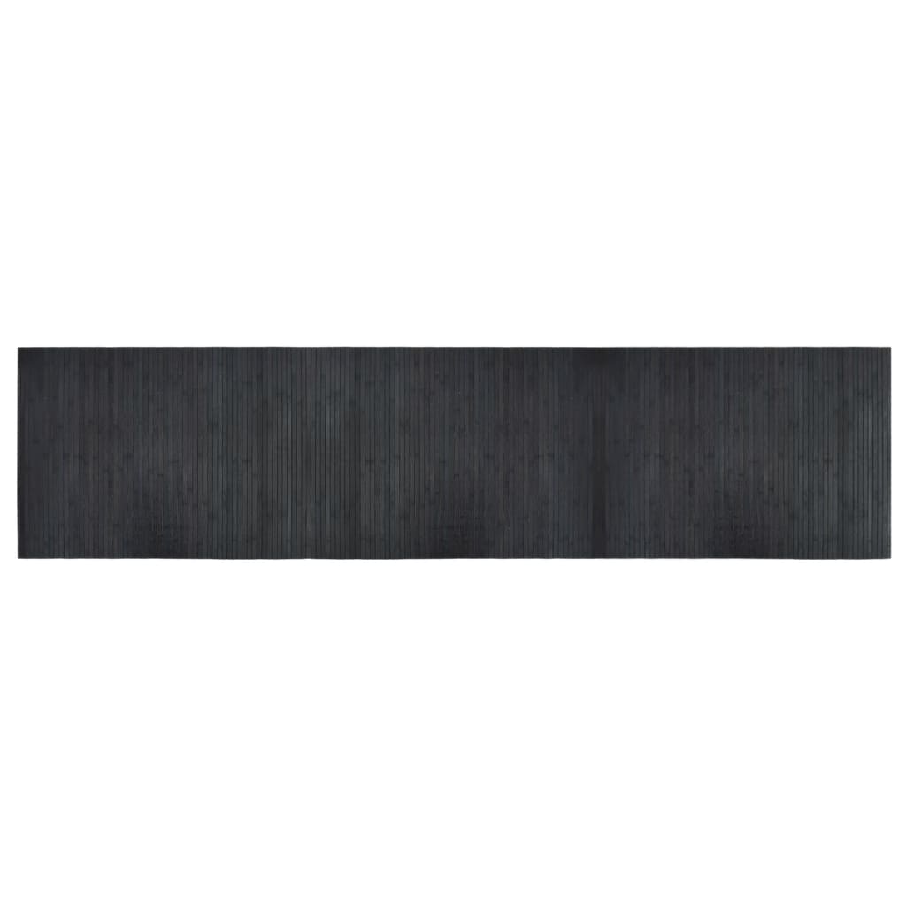 vidaXL Rug Rectangular Grey 70x300 cm Bamboo