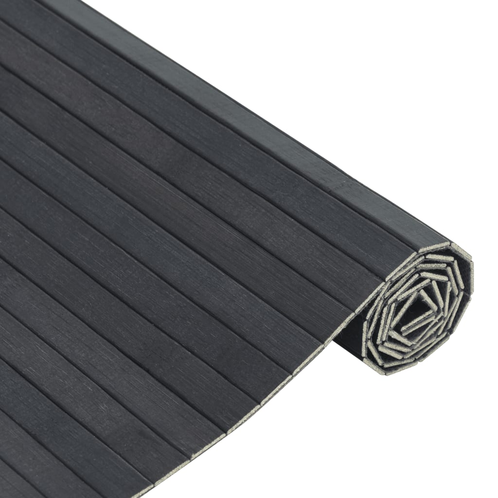 vidaXL Rug Rectangular Grey 70x300 cm Bamboo