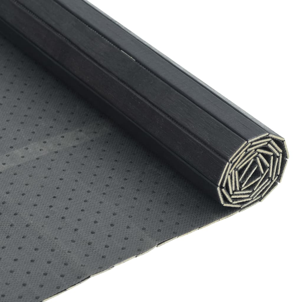 vidaXL Rug Rectangular Grey 70x300 cm Bamboo