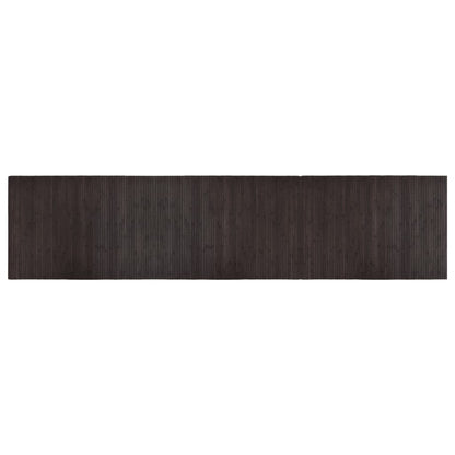 vidaXL Rug Rectangular Dark Brown 70x300 cm Bamboo