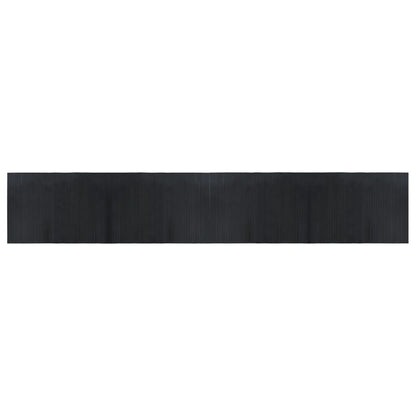 vidaXL Rug Rectangular Black 70x400 cm Bamboo