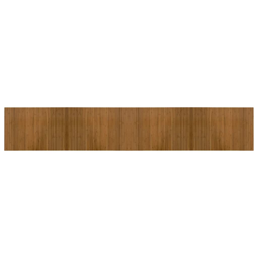 vidaXL Rug Rectangular Brown 70x400 cm Bamboo
