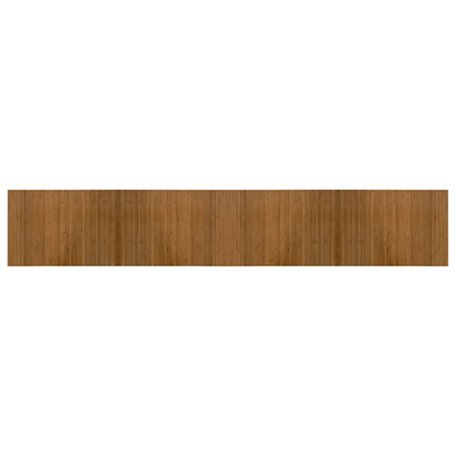 vidaXL Rug Rectangular Brown 70x400 cm Bamboo