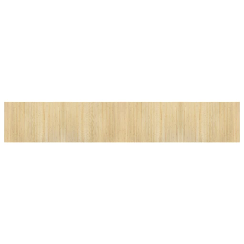 vidaXL Rug Rectangular Light Nature 70x400 cm Bamboo