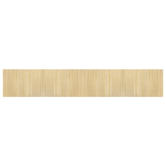 vidaXL Rug Rectangular Light Nature 70x400 cm Bamboo