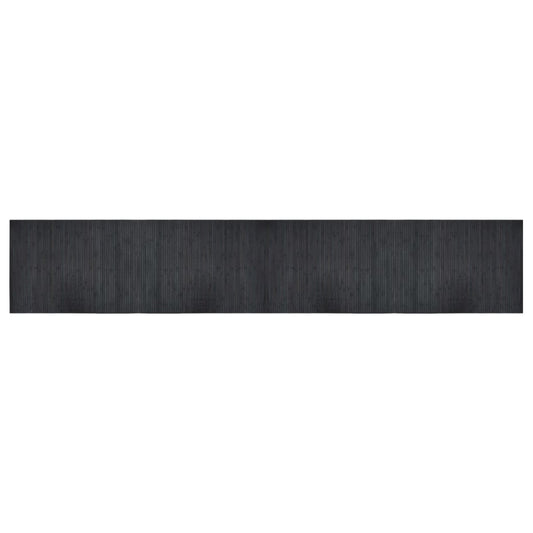 vidaXL Rug Rectangular Grey 70x400 cm Bamboo