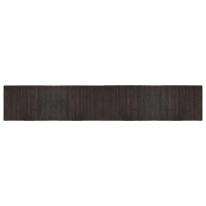 vidaXL Rug Rectangular Dark Brown 70x400 cm Bamboo
