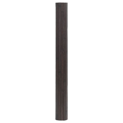 vidaXL Rug Rectangular Dark Brown 70x400 cm Bamboo