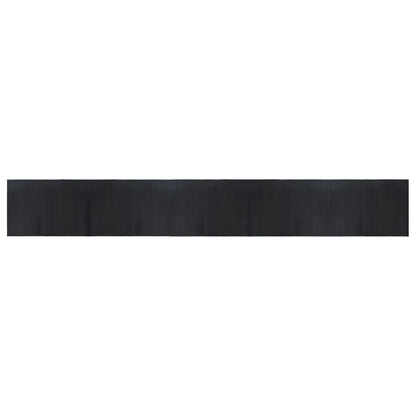 vidaXL Rug Rectangular Black 70x500 cm Bamboo