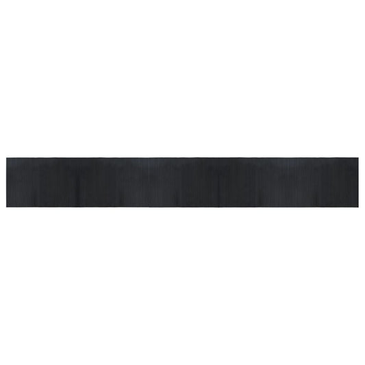 vidaXL Rug Rectangular Black 70x500 cm Bamboo