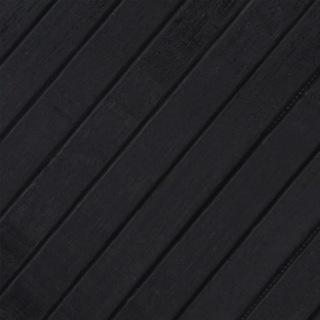 vidaXL Rug Rectangular Black 70x500 cm Bamboo
