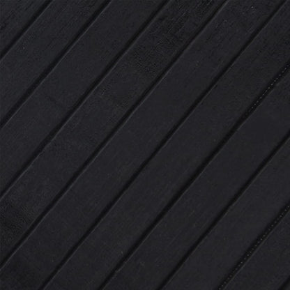 vidaXL Rug Rectangular Black 70x500 cm Bamboo