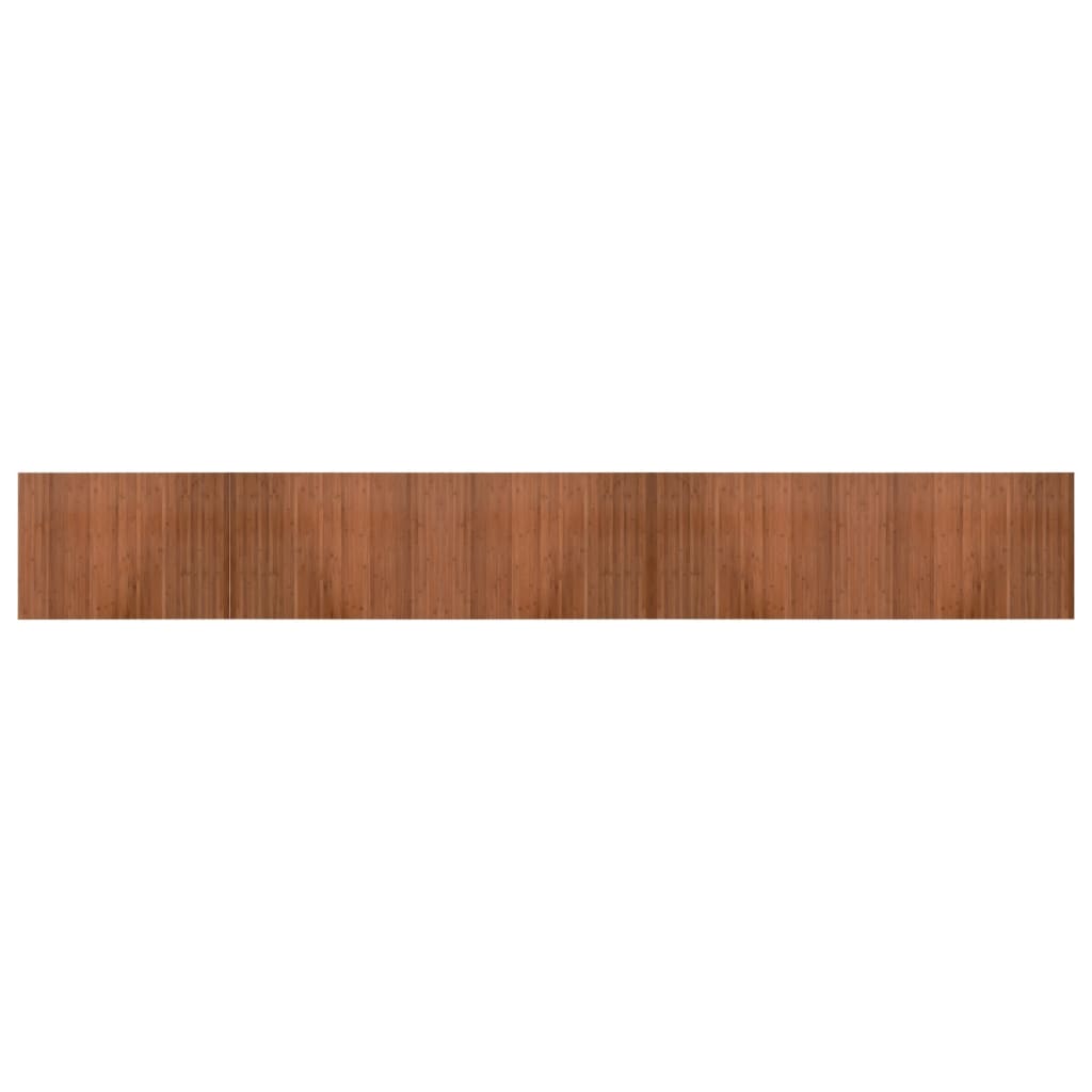 vidaXL Rug Rectangular Brown 70x500 cm Bamboo