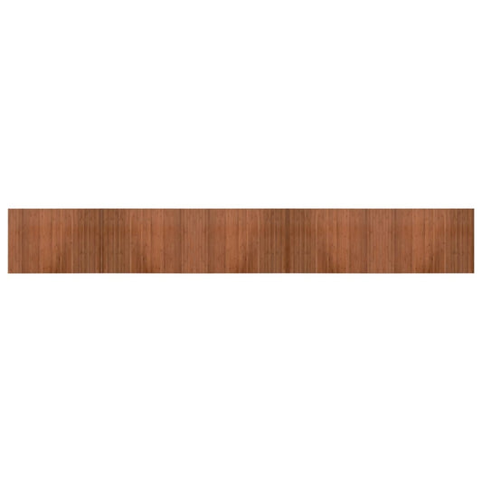 vidaXL Rug Rectangular Brown 70x500 cm Bamboo