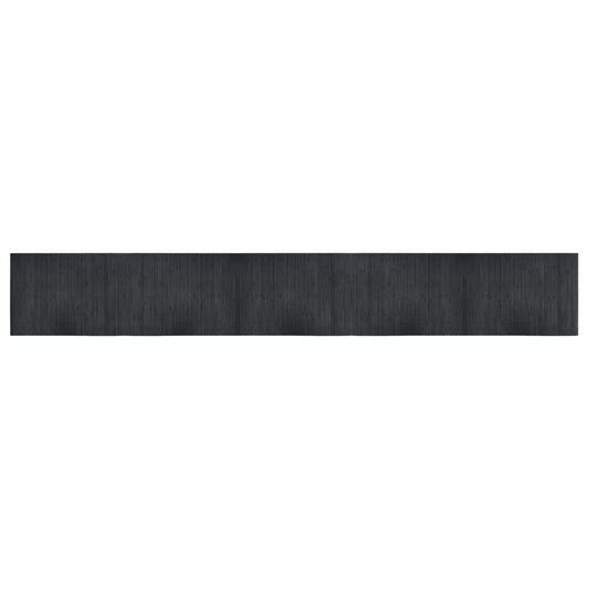 vidaXL Rug Rectangular Grey 70x500 cm Bamboo