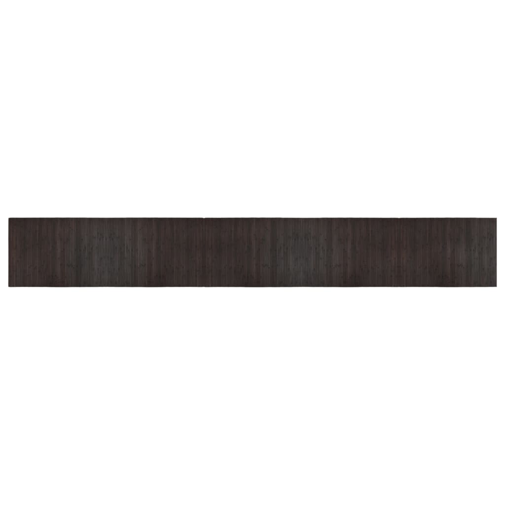 vidaXL Rug Rectangular Dark Brown 70x500 cm Bamboo