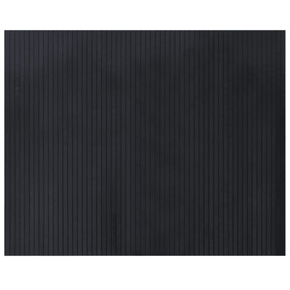 vidaXL Rug Rectangular Black 80x100 cm Bamboo