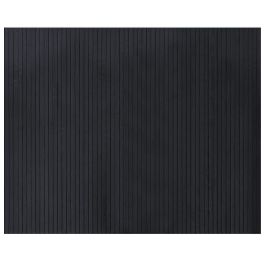 vidaXL Rug Rectangular Black 80x100 cm Bamboo