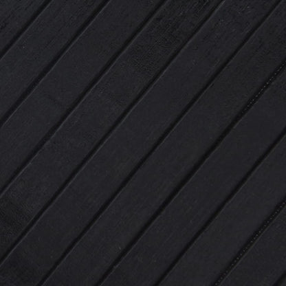 vidaXL Rug Rectangular Black 80x100 cm Bamboo