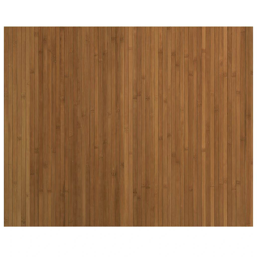 vidaXL Rug Rectangular Brown 80x100 cm Bamboo