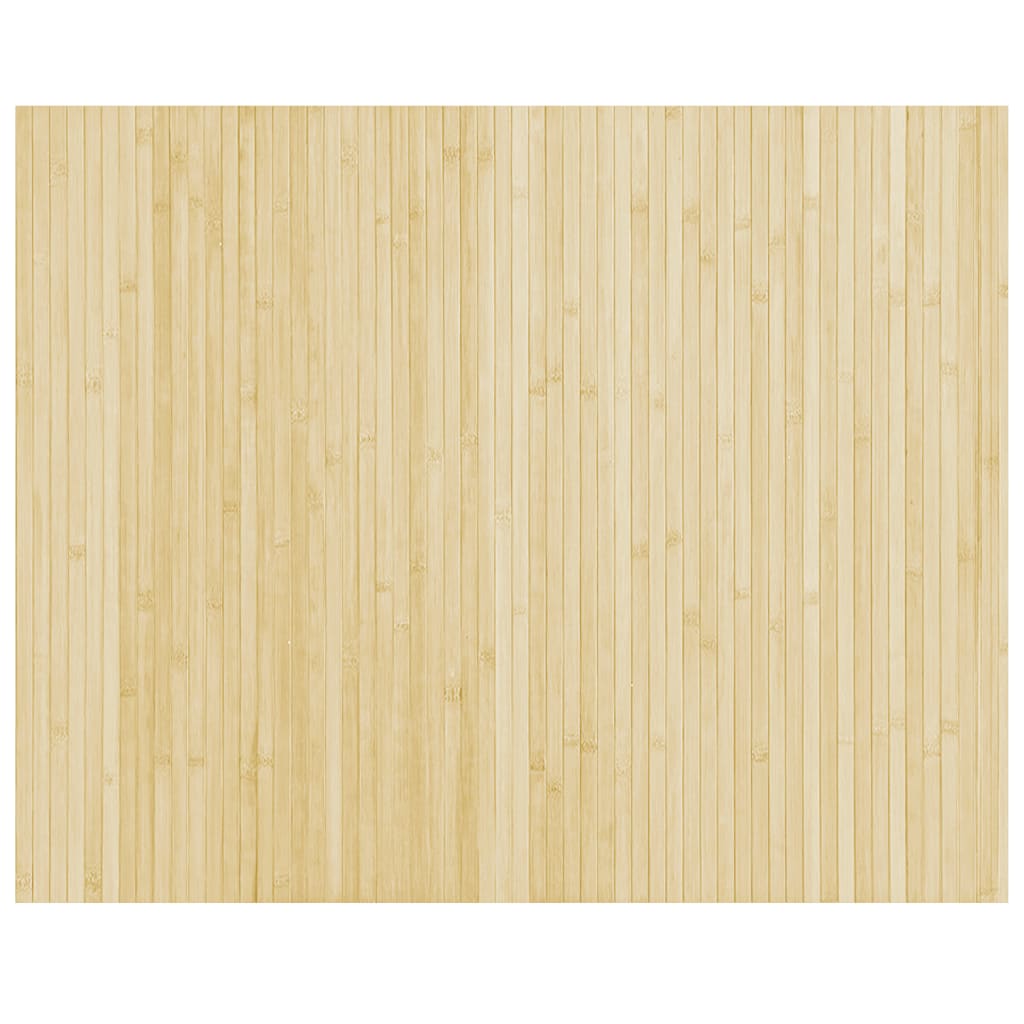 vidaXL Rug Rectangular Light Natural 80x100 cm Bamboo