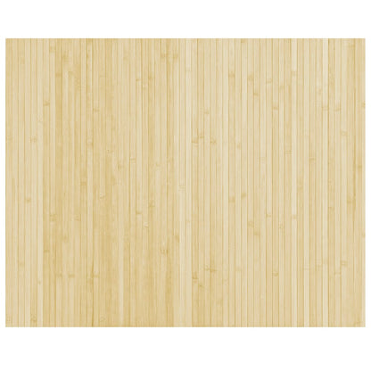 vidaXL Rug Rectangular Light Natural 80x100 cm Bamboo