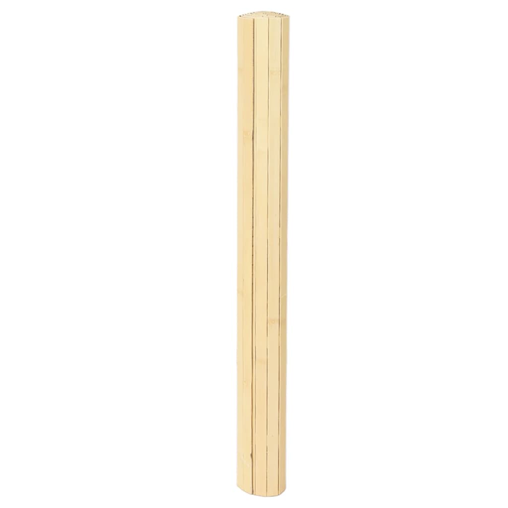vidaXL Rug Rectangular Light Natural 80x100 cm Bamboo