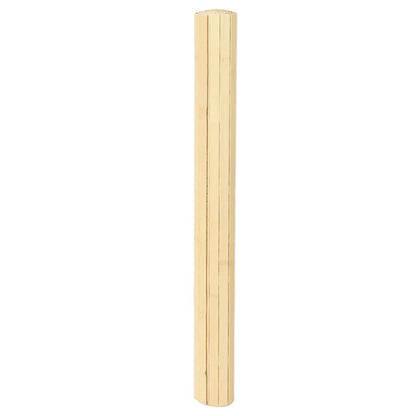 vidaXL Rug Rectangular Light Natural 80x100 cm Bamboo