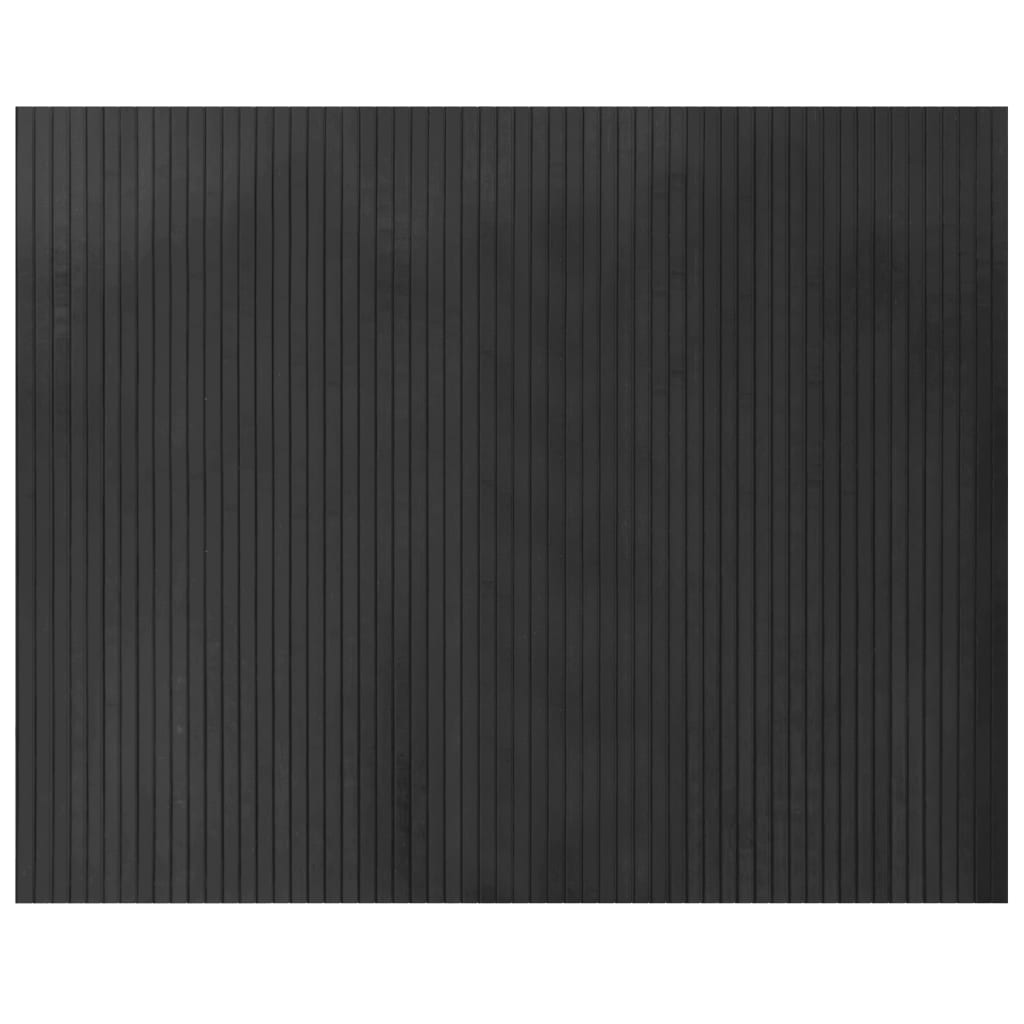 vidaXL Rug Rectangular Grey 80x100 cm Bamboo