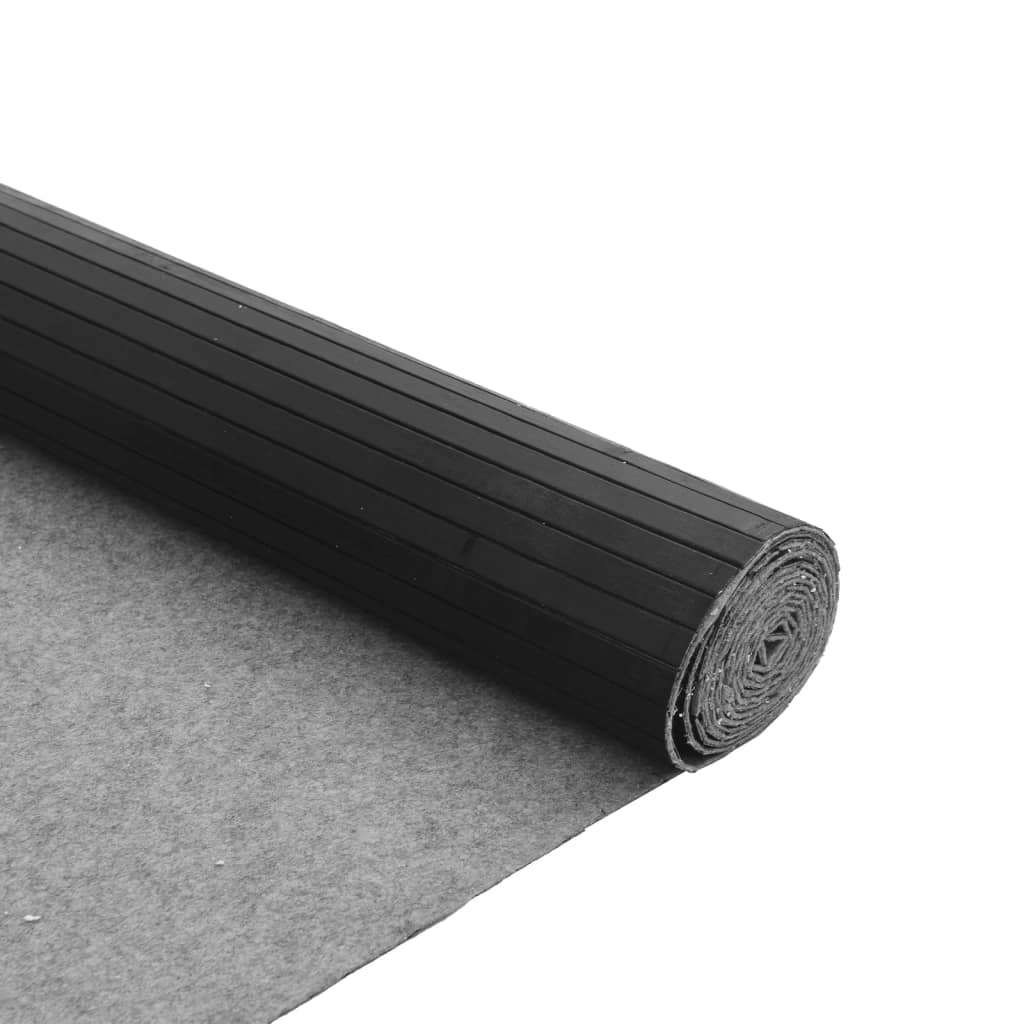 vidaXL Rug Rectangular Grey 80x100 cm Bamboo