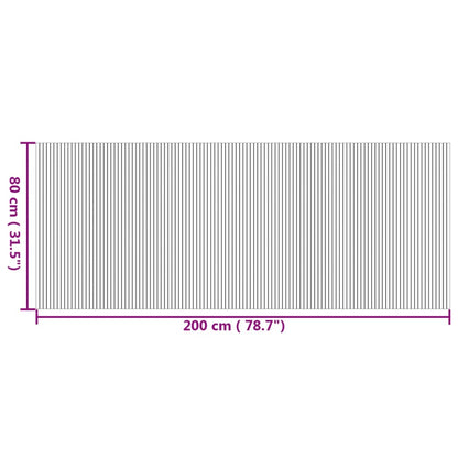 vidaXL Rug Rectangular Nature 80x200 cm Bamboo