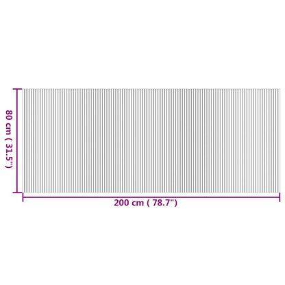 vidaXL Rug Rectangular Natural 80x200 cm Bamboo